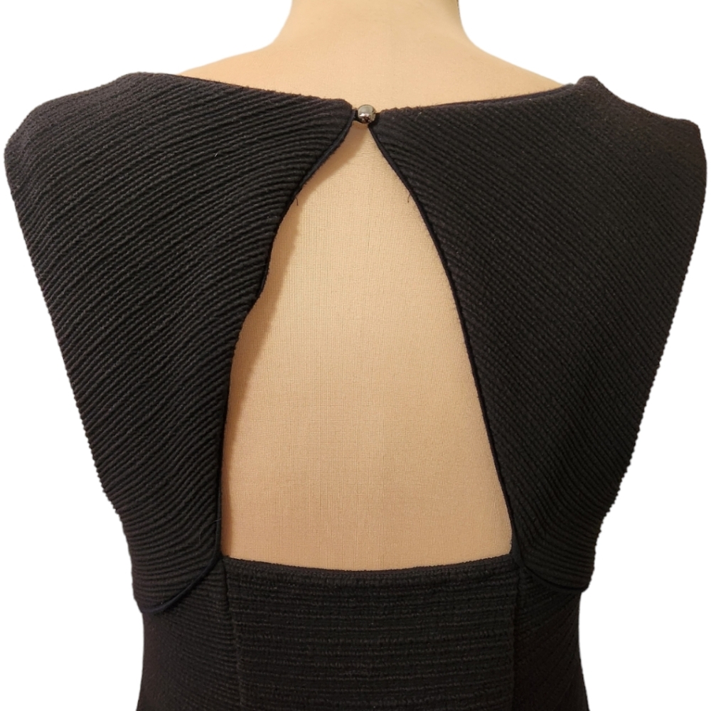 ANTHROPOLOGIE MAEVE Black Textured A-line Mini Dress - Size M - Picture 8 of 11